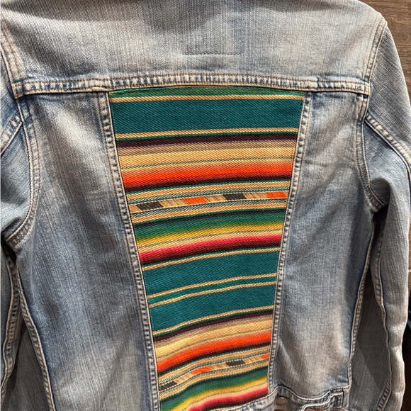Mountains to the Sea Co Custom Levi's Denim Jacket Sz M - Picture 4 of 5